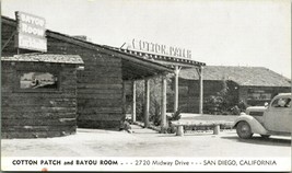 Cotton Patch and Bayou Room Restaurant San Diego California CA UNP Postcard D6 - £26.58 GBP