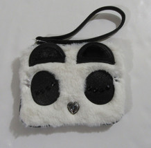 Betsey Johnson Kitsch Top Zip Wristlet Wallet Cream / Black NWT - $32.99
