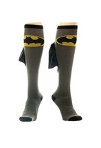 New Dc Comics Batman Knee High Socks Sz 9-11 With Cape High Quality - £6.84 GBP
