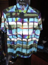 Robert Graham Colorful Classic Short Sleeve Shirt Size Large image 2