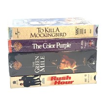 VHS Set 4 To Kill a Mockingbird Color Purple Green Mile Rush Hour Drama Mystery - £15.81 GBP