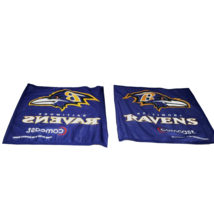Baltimore Ravens NFL Car Window Flag Set of 2 Bracket Comcast Sponsor - £13.11 GBP