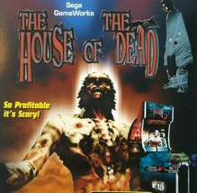 House Of The Dead Arcade FLYER Original 1996 NOS Zombie Halloween Horror - £12.44 GBP