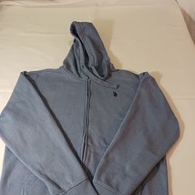 U.S. Polo ASSN Men's Blue Cotton Blend Full Zip Hoodie Sweatshirt Size Medium image 10