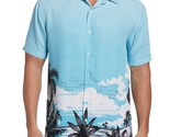 Cubavera Men&#39;s Palm Sky Print Short-Sleeve Button-Front Camp Shirt Maui ... - £23.48 GBP
