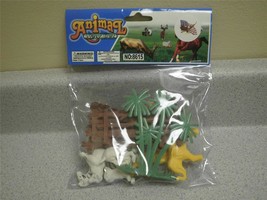 NEW TOY CLOSEOUTS-  EACH- MIX &amp; MATCH- ZOO ANIMAL SET- L86 - £3.48 GBP