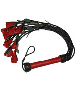 Handcrafted Heavy-Duty Real Cowhide Leather Flogger – 9 Braided Tails wi... - $632.21 MXN