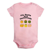 My Rolls Are Homemade Funny Romper Newborn Baby Bodysuits Jumpsuits Kids... - £8.27 GBP+