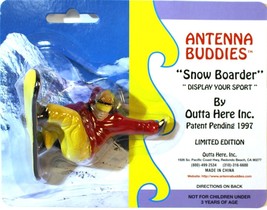 Antenna Buddies &quot;Snow Boarder&quot; snowboard Antenna Ball or Cake Topper 1997 - £2.38 GBP