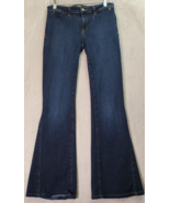 JOIE Flare Jeans Womens Size 27 Dark Blue Denim Cotton Mid Rise Logo Poc... - £12.34 GBP