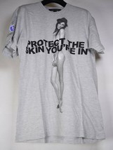 Marc Jacobs Helena Christensen Nude SS T-Shirt Gray M Skin Cancer Support - $118.80