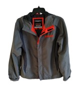 HAWKE&amp;CO Sport Performance Jacket with hoodie Gray/orange size 14-16 Vin... - $528.29 MXN