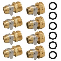 Garden Hose Repair Connector With Clamps, Fit For 3/4" Or 5/8" Garden Hose Fitti - £15.14 GBP