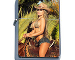 Pin Up Cowgirls D4 Flip Top Dual Torch Lighter Wind Resistant - $16.78