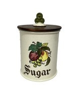 Vtg MCM Metlox Poppy Trail Fruit Sugar Canister California Pottery 5.5&quot; ... - $25.92 CAD