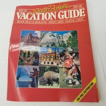 South Dakota Vacation Guide 1985 Brochure Black Hills Badlands Glacial L... - $15.15