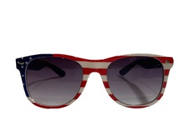 Brand New Usa Flag Wayfarer Frame Clear Lens Sunglasses Unisex Retro Quality - £4.68 GBP