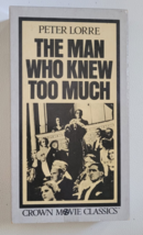 VHS The Man Who Knew Too Much Peter Lorre Crown Movie Classics Black &amp; W... - $9.99