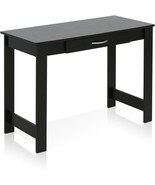 Furinno Jaya Writing Desk For Residential Use With Drawerblack, Blackwoo... - $51.99