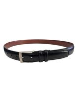 Perry Ellis Portfolio Men’s Leather Dress Belt Black Size 34/85 - $13.07