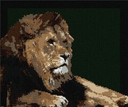 Pepita Needlepoint kit: Lion Framed, 12&quot; x 10&quot; - £67.62 GBP+