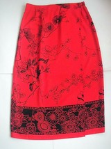 Vintage Sag Harbor 100% Polyester Faux Wrap Long Maxi Skirt Size 16 - £15.97 GBP