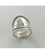 Simple Sterling Bali Silver Ring Band Sizes New 925 Style Oval Wide Ring... - £22.81 GBP