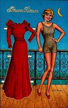 1983 Princess Diana Red Dress Paper Doll Postcard-Artist Art Strader Unused-BK46 - £3.96 GBP