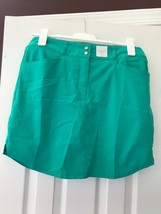 Nwt Ladies Adidas Jade Green Zip Front Golf Skort Skirt - Size 4 - £22.04 GBP