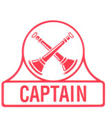 FIRE DEPARTMENT CAPTAIN INSIDE WINDOW  Static Decal Captain - Fire Depar... - £1.51 GBP