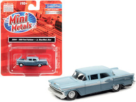 1959 Ford Fairlane Wedgewood Blue Surf Blue Metallic Two-Tone 1/87 HO Scale Mode - £24.16 GBP