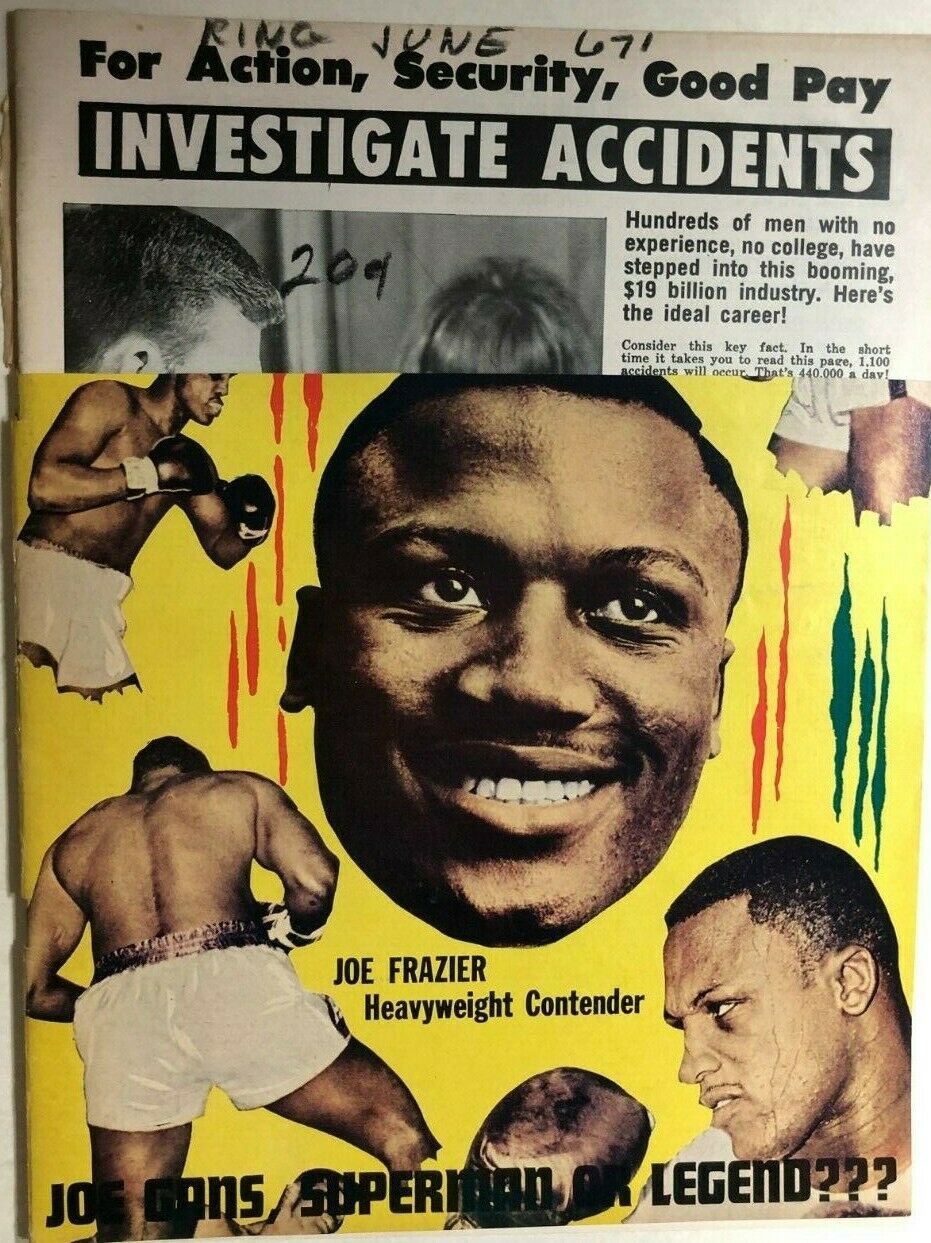 THE RING vintage boxing magazine June 1967  Joe Frazier cover - $9.89