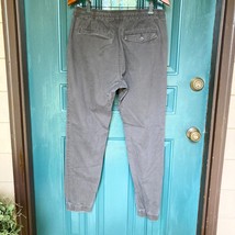 Black Joggers Adult Medium Med Gray Relaxed Denim Work Pant 32x28 Imperfect - $7.72