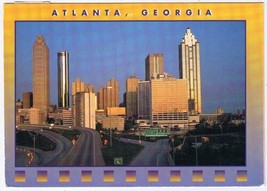 Postcard Skyline Atlanta Georgia - $2.06