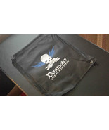 Dominator Scooter Cinch Bag-Black with blue white logo &amp; skull-with draw... - $5.00