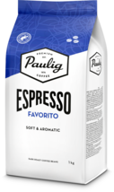 Paulig Espresso Favorito Coffee Beans 1 kg, 4-Pack - $186.12