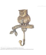 7.48&quot; Solid Brass Owl on the Tree Wall Hook | Decorative Owl Wall Mount - $835.39 MXN