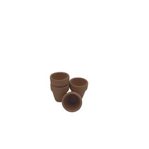 Miniature 3/4 in Terra Cotta Pots Perfect for Dollhouse or Fairy Garden - £6.30 GBP