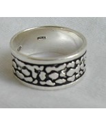 Silver spots - unisex ring - $24.00