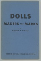Doll Makers Marks Coleman book antique collectible illustrated vintage - £11.25 GBP