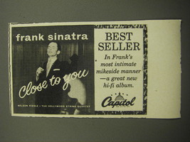 1957 Capitol Records Ad - Frank Sinatra Close to You - £14.78 GBP