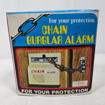 Vintage Chain Burglar Alarm 778 Home Dual Lock Protection Doors Windows UNUSED - £15.62 GBP