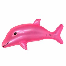 Pink Dolphin Inflatable Pool Toy Aquatic Themed Decor Pool Beach Birthday - $9.21