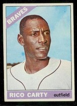 Vintage 1966 Topps Baseball Card #153 Rico Carty Atlanta Braves Outfield - £3.88 GBP