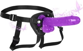 Adjustable Strap On Dildo, Wearable Realistic Harness 8.9Inch Soft Big Silicone - £15.28 GBP