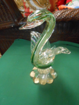 Beautiful Art Glass San Miguel Vidrios Glass Swan Statue/Figure - £36.89 GBP