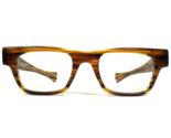 Norman Childs Eyeglasses Frames SPEECE Brown Horn Square Thick 46-21-145 - $139.61