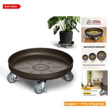 360° Rolling Plant Stand with Brake - 320 lbs Capacity for Indoor &amp; Outdoor - $45.49