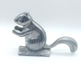 Vtg Cast Aluminum Squirrel Nutcracker Squirrel on Log Davy Crackit Norpro - $12.86