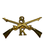 INDIAN WARS, 8TH INFANTRY REGIMENT, K COMPANY, ENLISTED, CAP DEVICE - $566.88 MXN